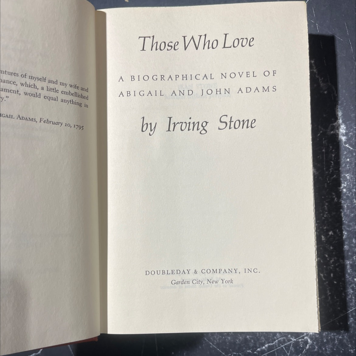 those who love book, by irving stone, 1965 Hardcover image 2