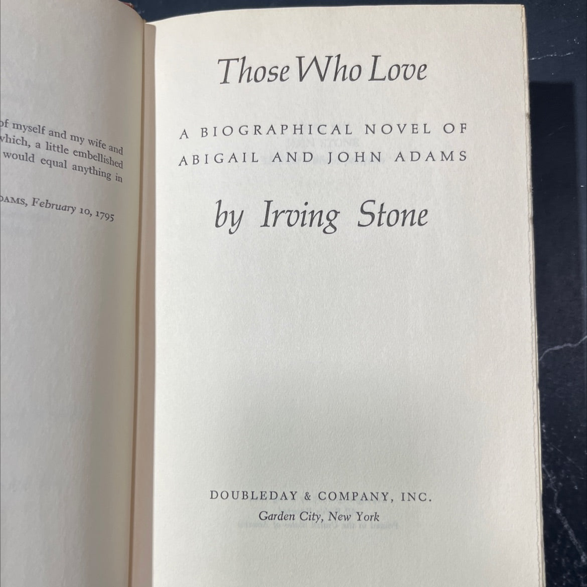 those who love book, by irving stone, 1965 Hardcover image 2