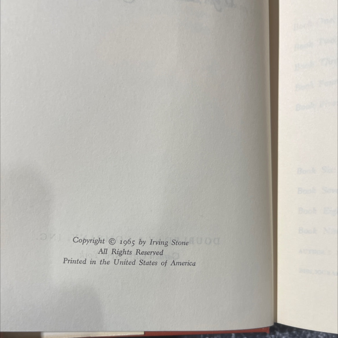 those who love book, by irving stone, 1965 Hardcover image 3