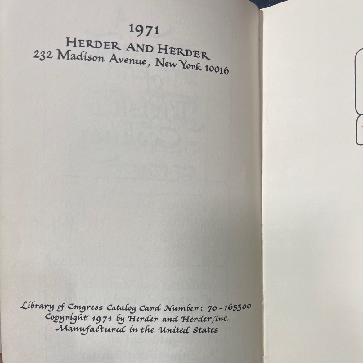 thou, god, universe, forth the book, by Carole Lowenstein, 1971 Hardcover image 3