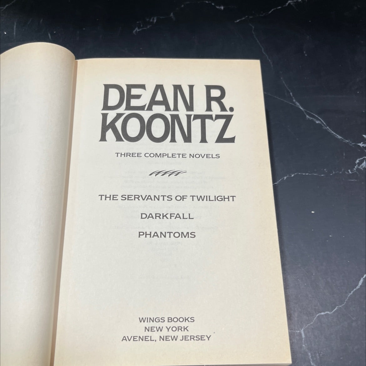 three complete novels book, by dean r. koontz, 1991 Hardcover image 2