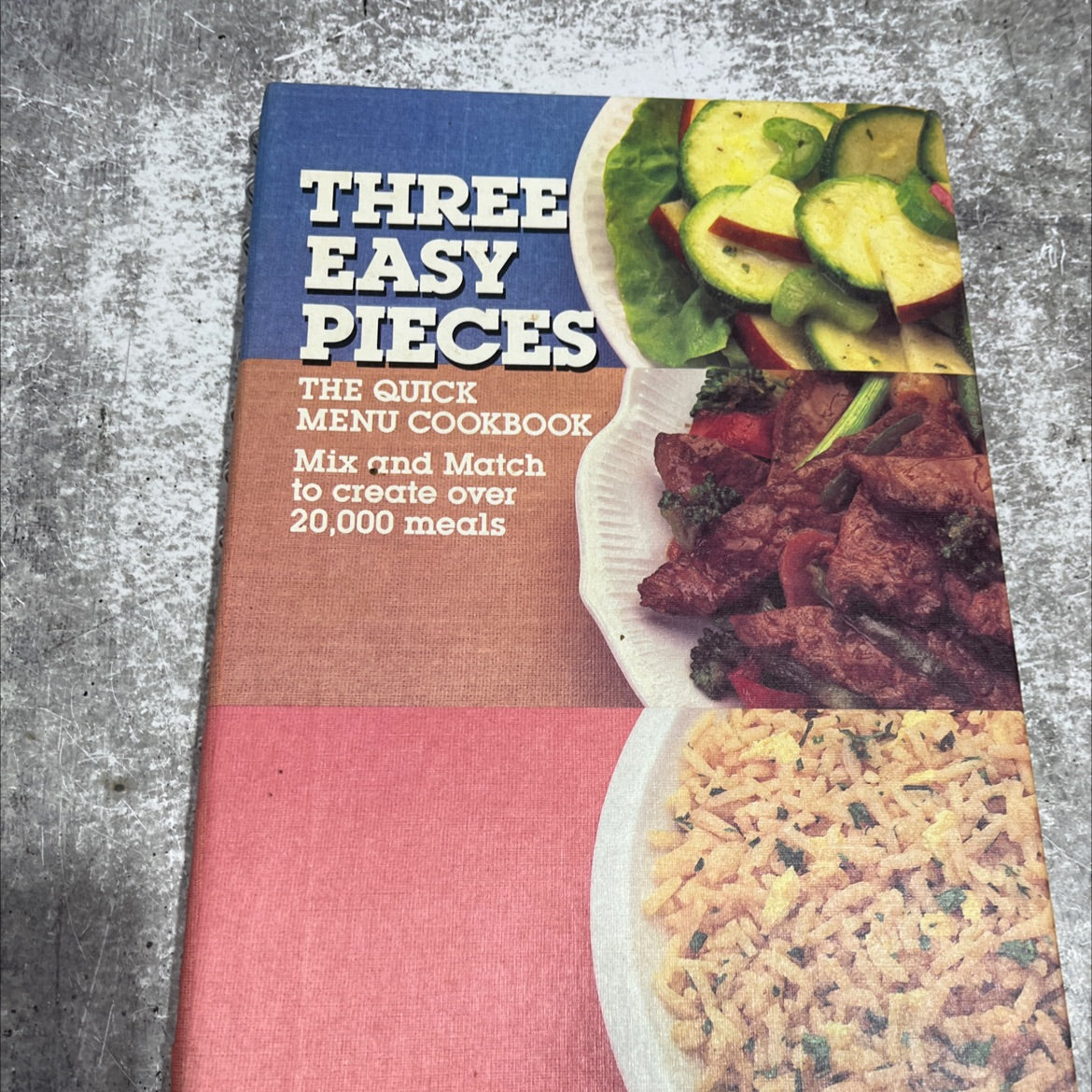three easy pieces the quick menu cookbook book, by General Foods Corporation, 1985 Hardcover image 2