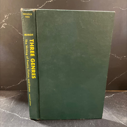 three genres the writing of poetry book, by stephen minot, 1971 Hardcover image 1