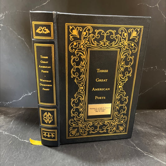 three great american poets: whitman, dickinson, frost book, by Walt Whitman, Emily Dickinson, Robert Frost, 1996 Leather image 1