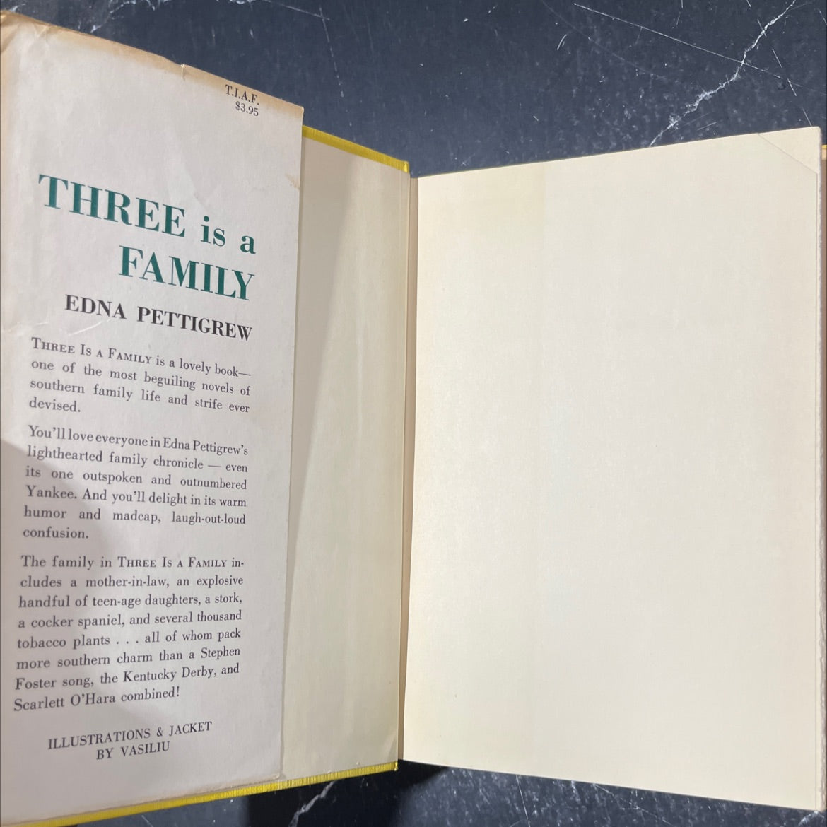 three is a family book, by edna pettigrew, 1959 Hardcover image 4