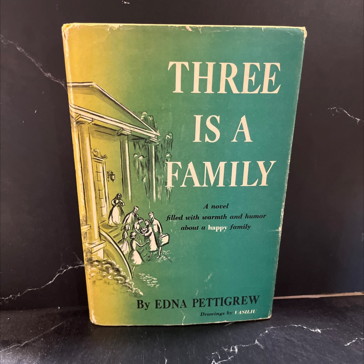 three is a family book, by edna pettigrew, 1959 Hardcover image 1