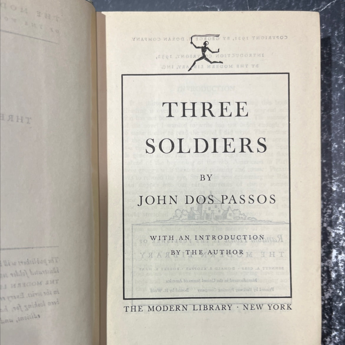 three soldiers book, by john dos passos, 1932 Hardcover image 2