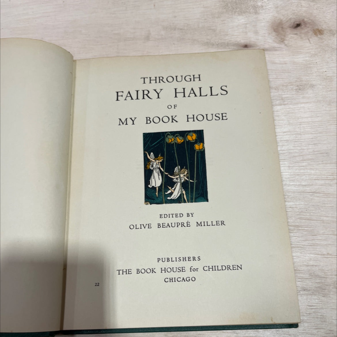 through fairy halls of my book house book, by olive beaupré miller, 1937 Hardcover image 2