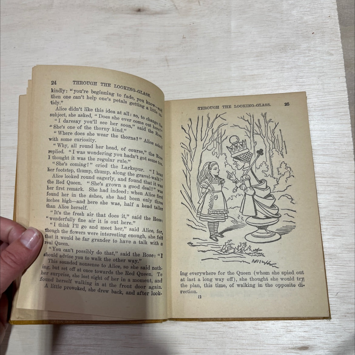 through the looking-glass and what alice found there book, by lewis carroll, 1970 Hardcover image 3