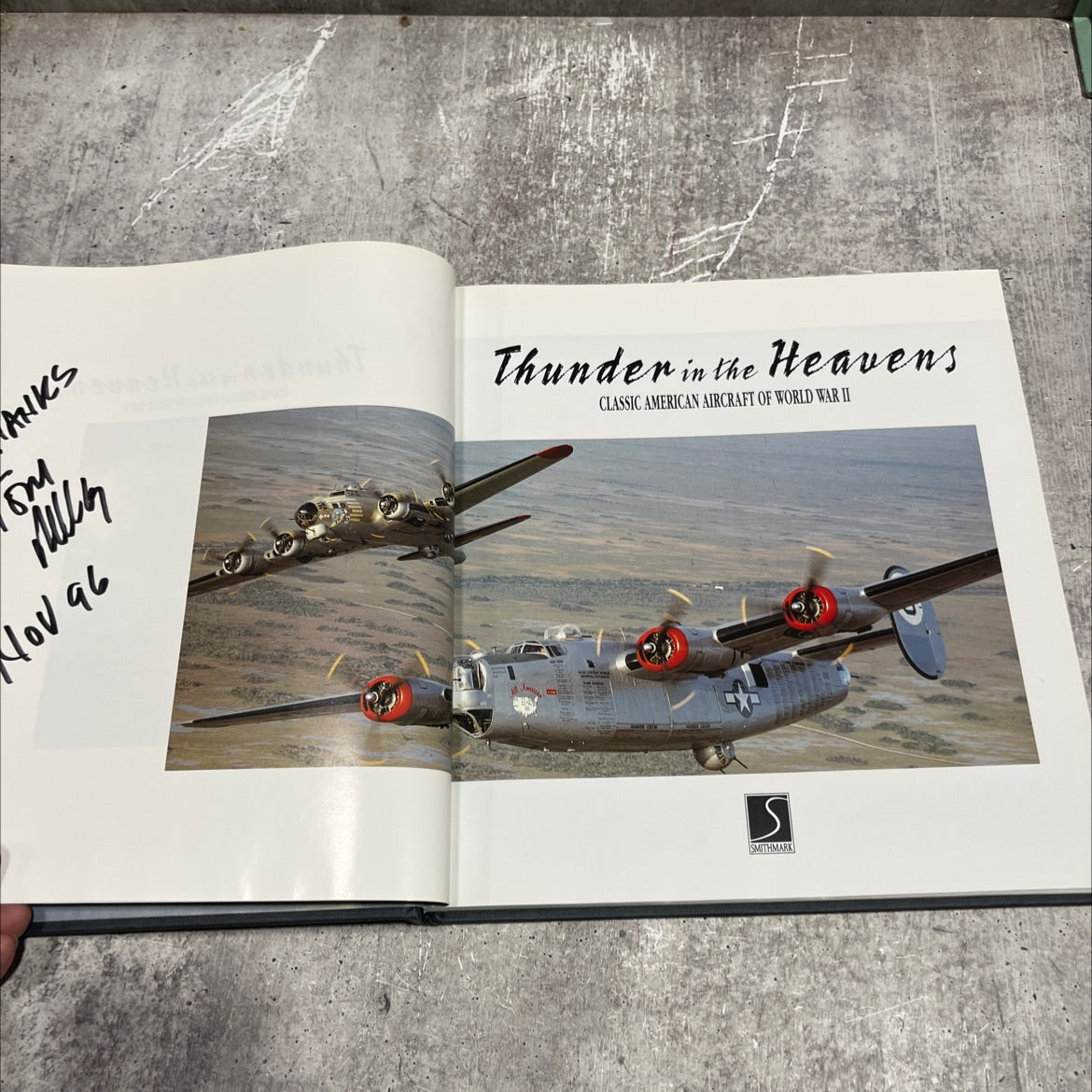 thunder in the heavens: classic american aircraft of world war ii book, by martin w. bowman, 1994 Hardcover image 2