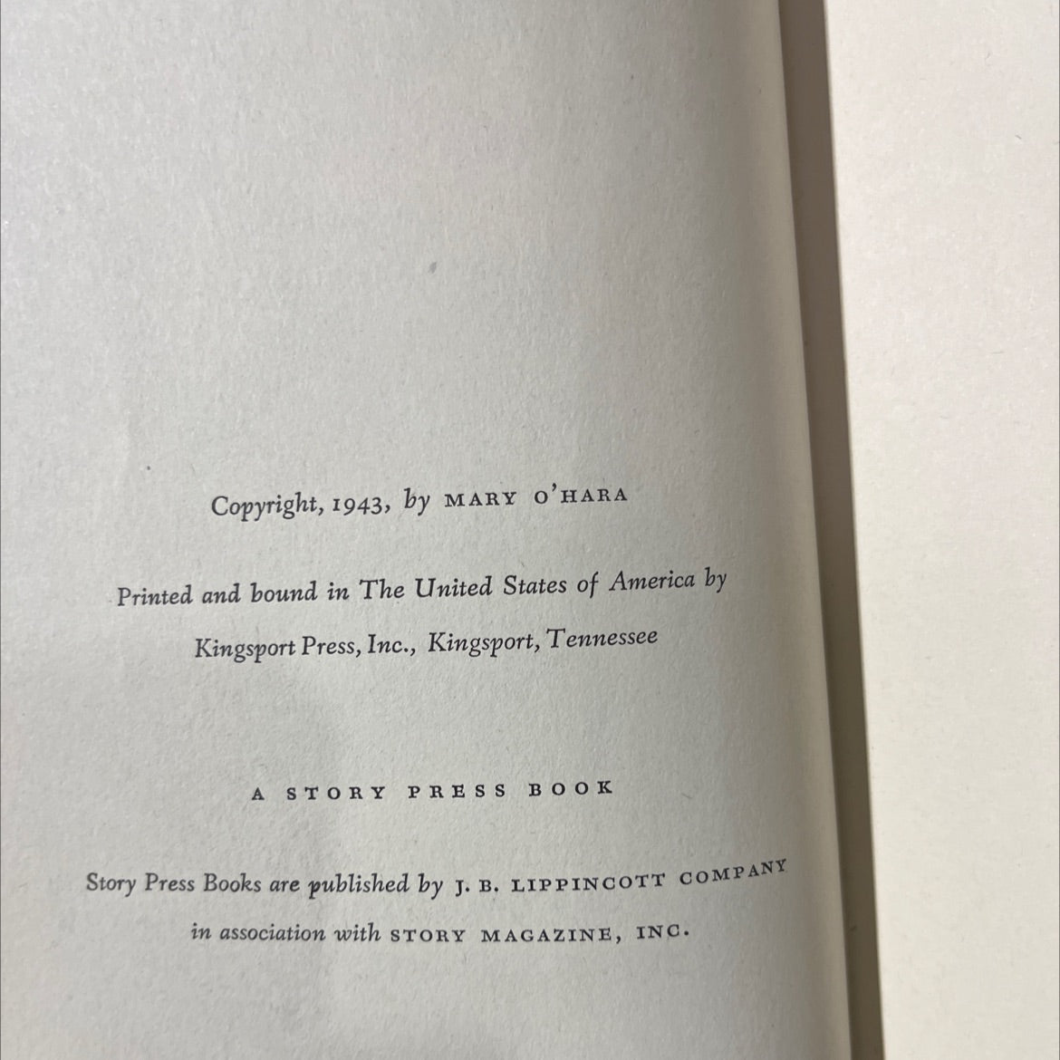 thunderhead book, by mary o'hara, 1943 Hardcover image 3