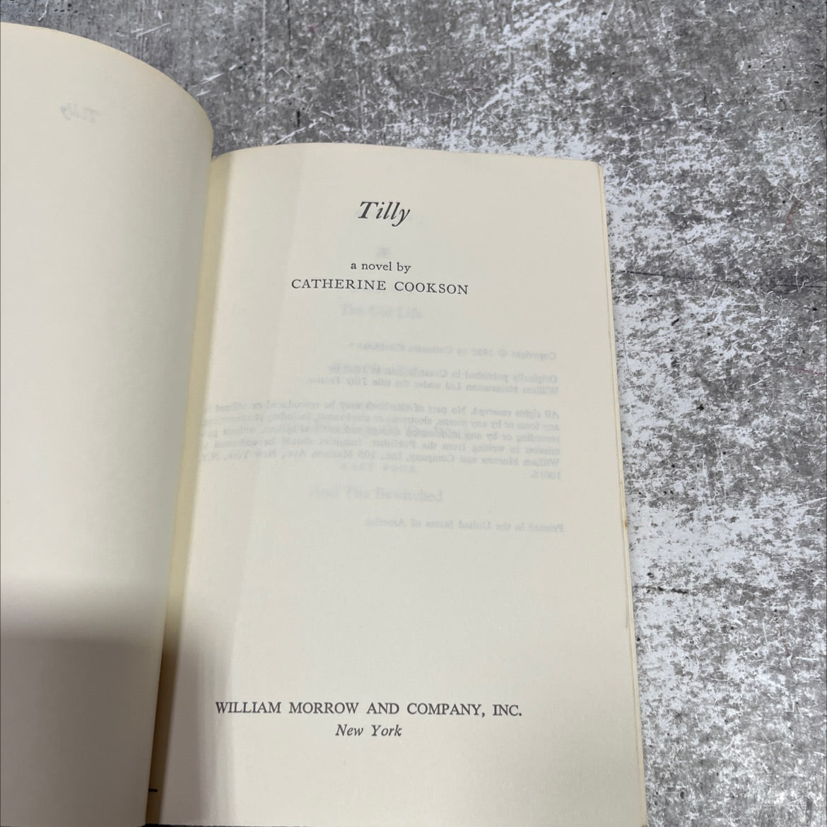 tilly book, by catherine cookson, 1980 Hardcover image 2