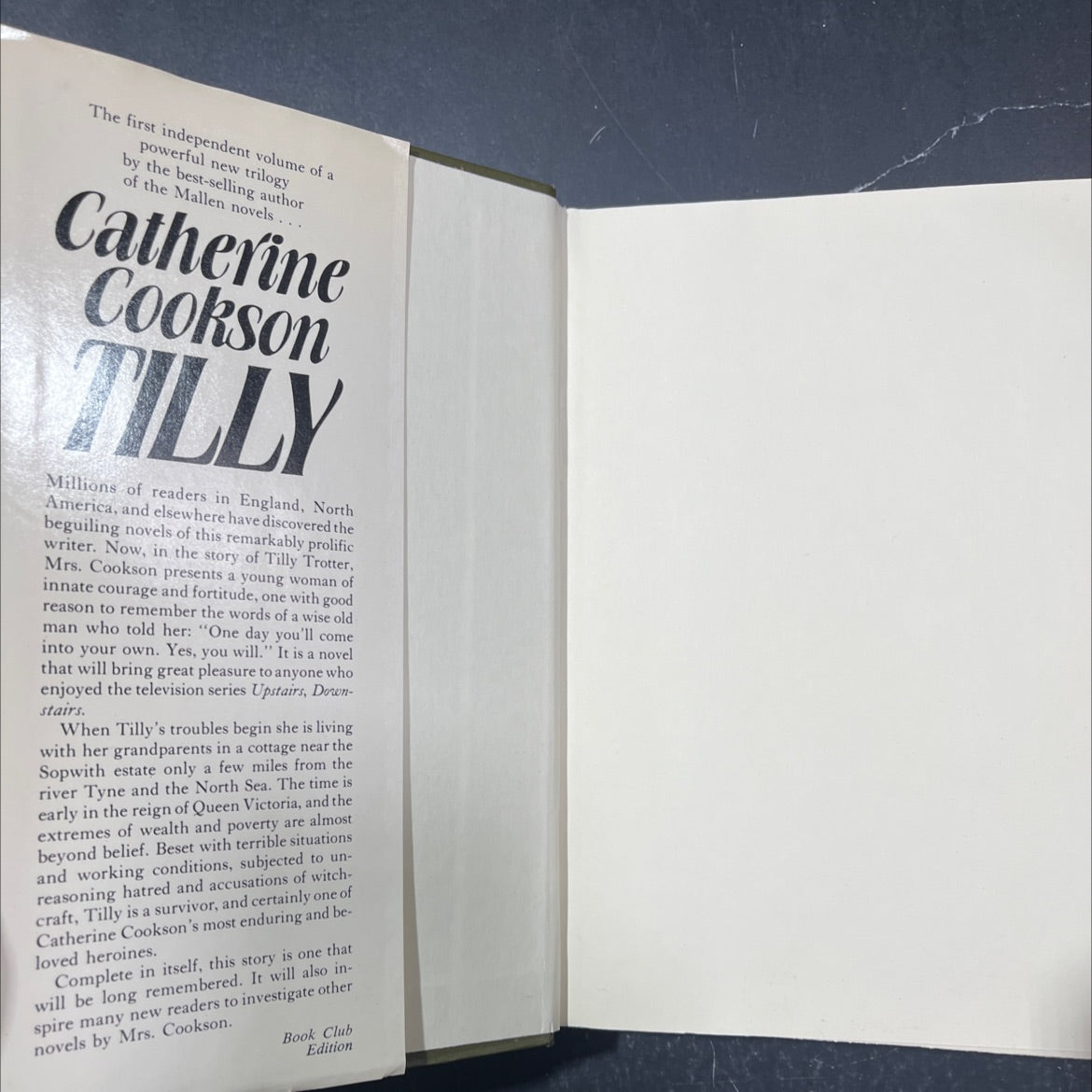 tilly book, by catherine cookson, 1980 Hardcover image 4