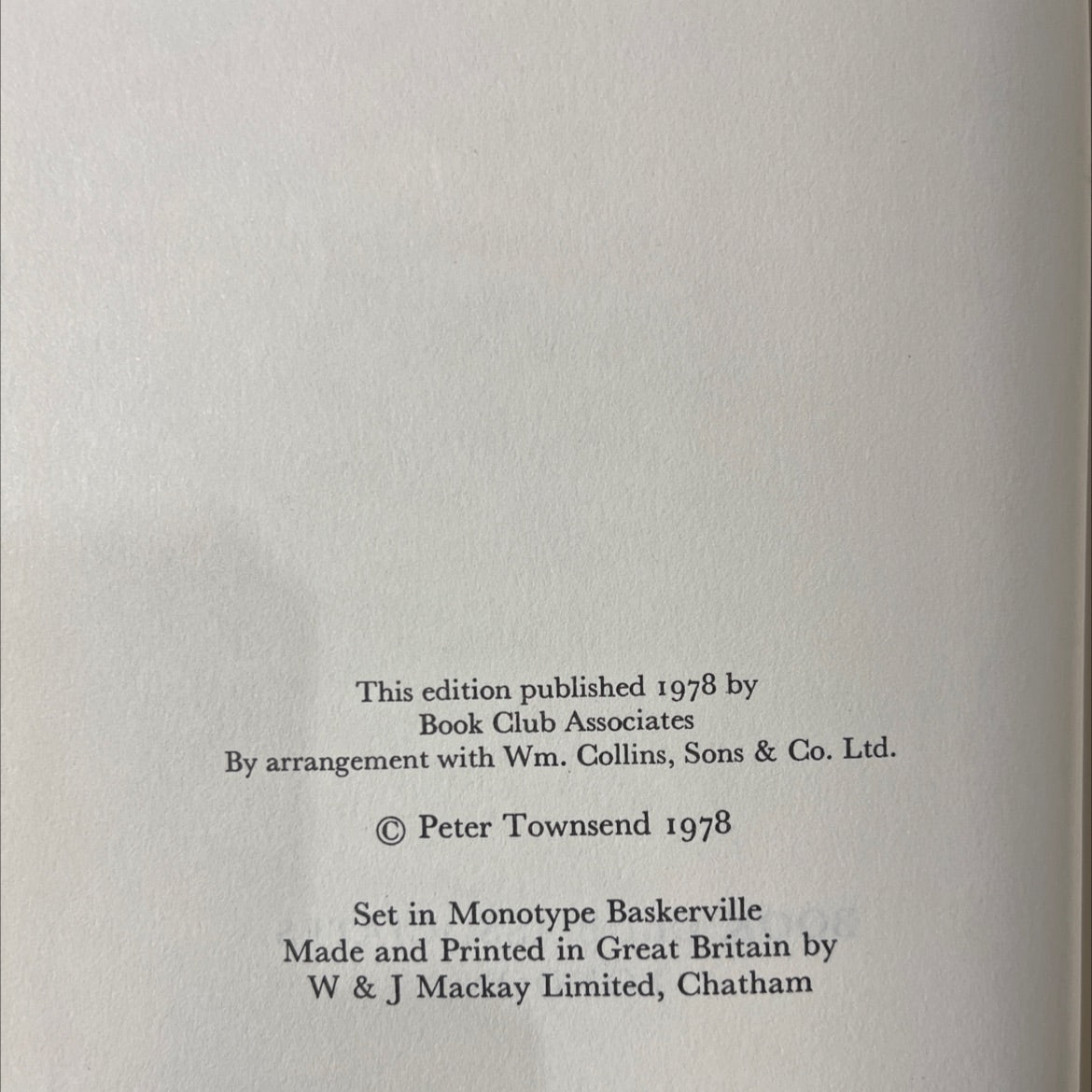 time and chance an autobiography book, by Peter Townsend, 1978 Hardcover image 3