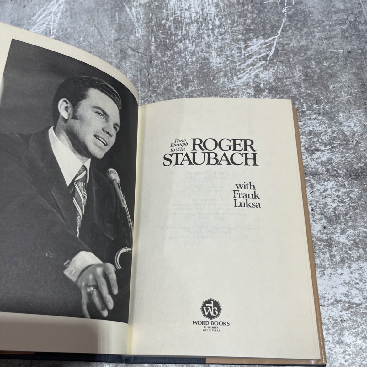 time enough to win book, by roger staubach, 1980 Hardcover image 2