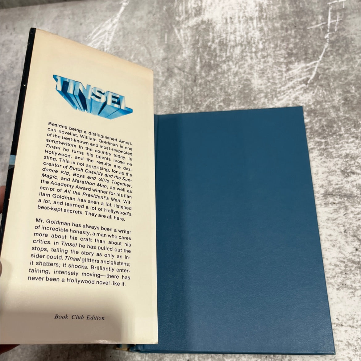 tinsel book, by william goldman, 1979 Hardcover image 4