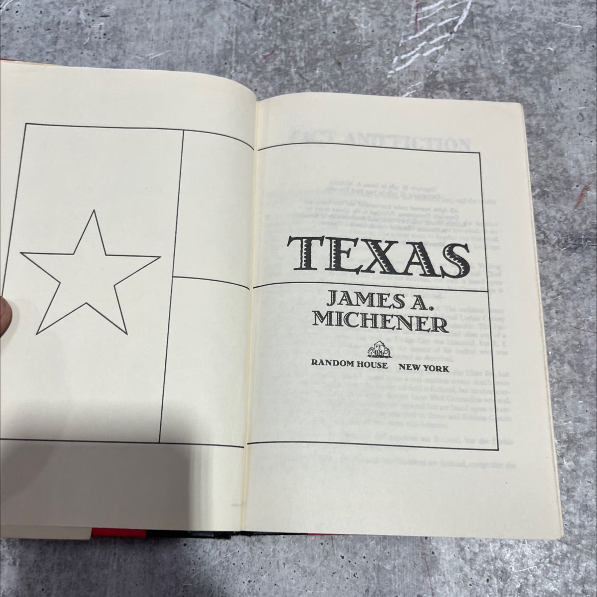 tion texas book, by james a. michener, 1985 Hardcover image 2