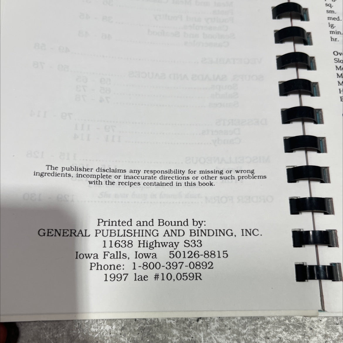 titan missile pantry cook book book, by unknown, 1997 Paperback image 3