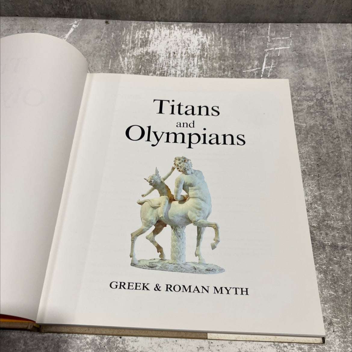 titans and olympians greek & roman myth book, by Tony Allan, Sara Maitland, 1997 Hardcover image 2