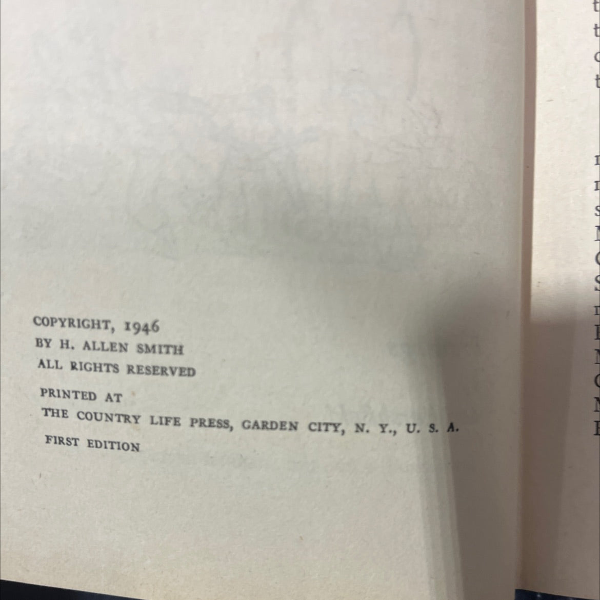 titudes e factory pole rhubarb book, by H. Allen Smith, 1946 Hardcover image 3