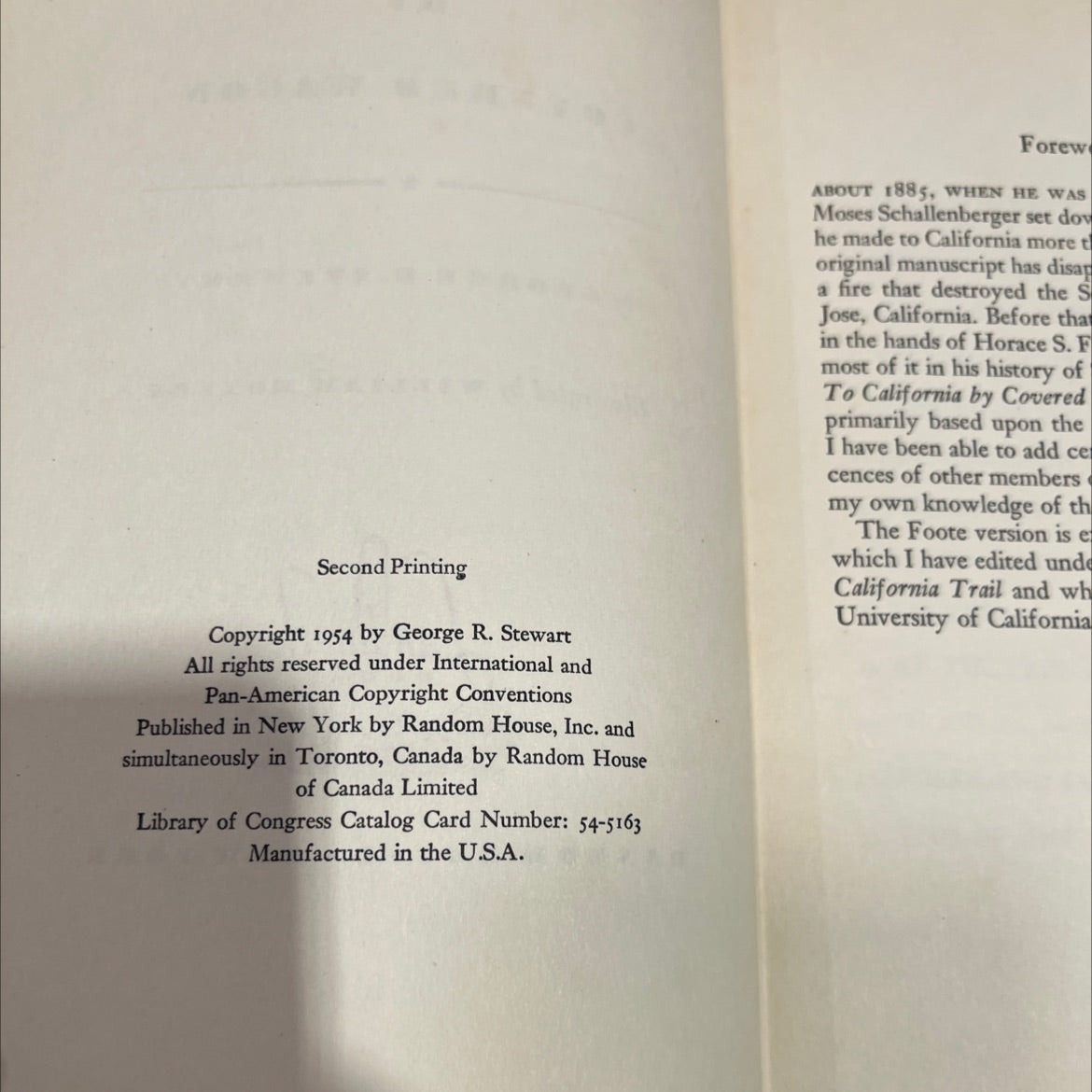 to california by covered wagon book, by george r. stewart, 1954 Hardcover image 3