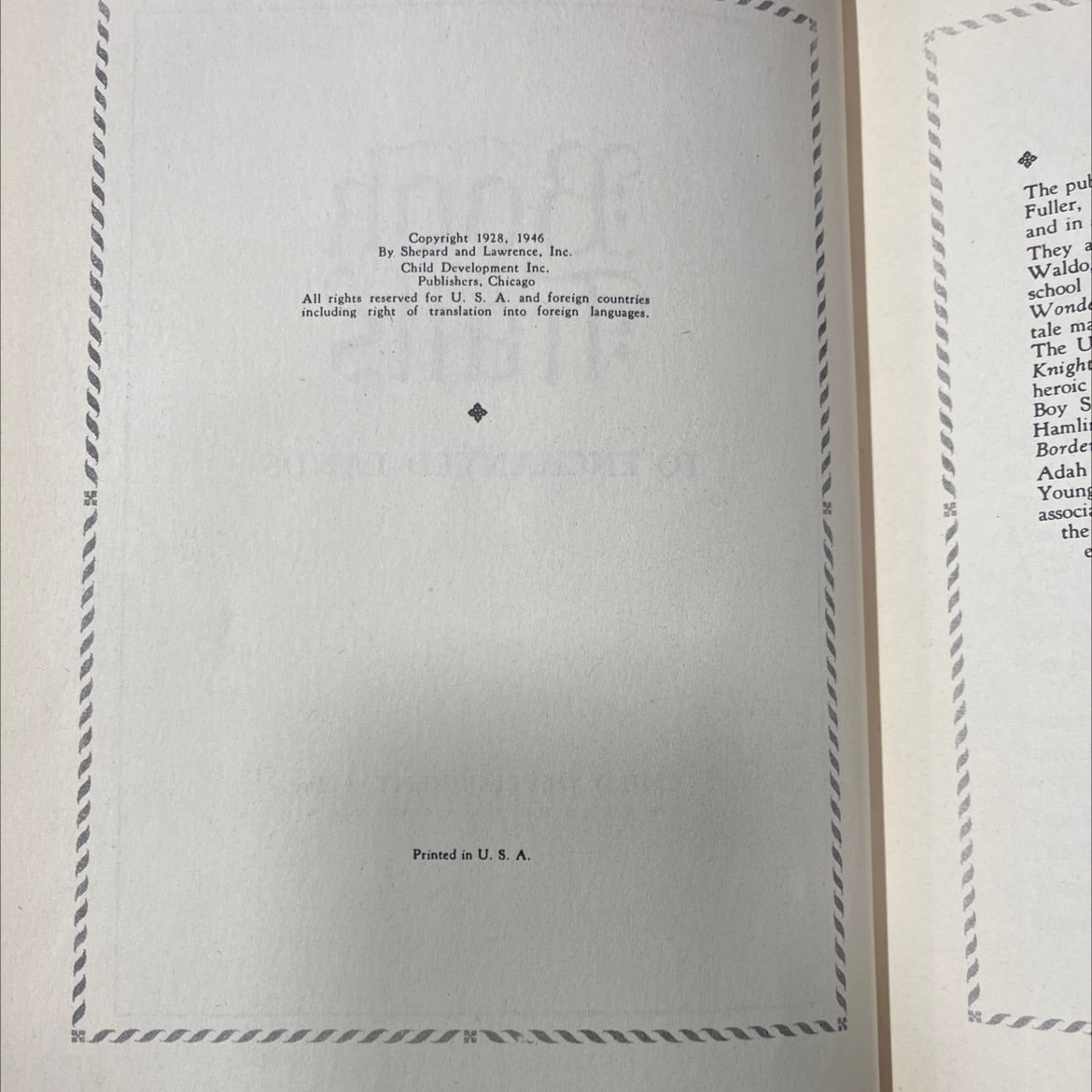 to enchanted lands book, by unknown, 1946 Hardcover image 3
