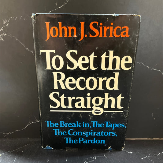 to set the record straight book, by John J. Sirica, 1979 Hardcover image 1