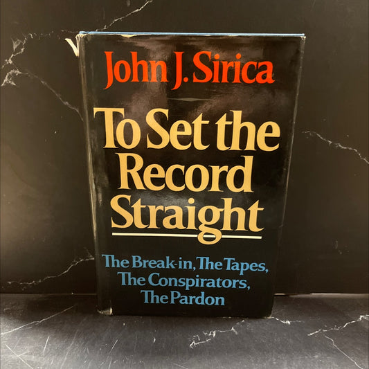 to set the record straight book, by John J. Sirica, 1979 Hardcover image 1
