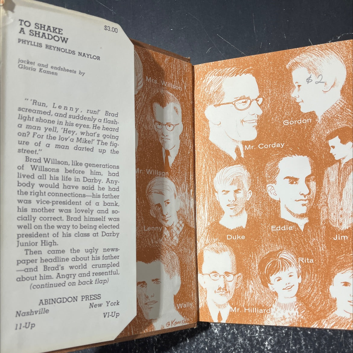 to shake a shadow book, by phyllis reynolds naylor, 1967 Hardcover image 4