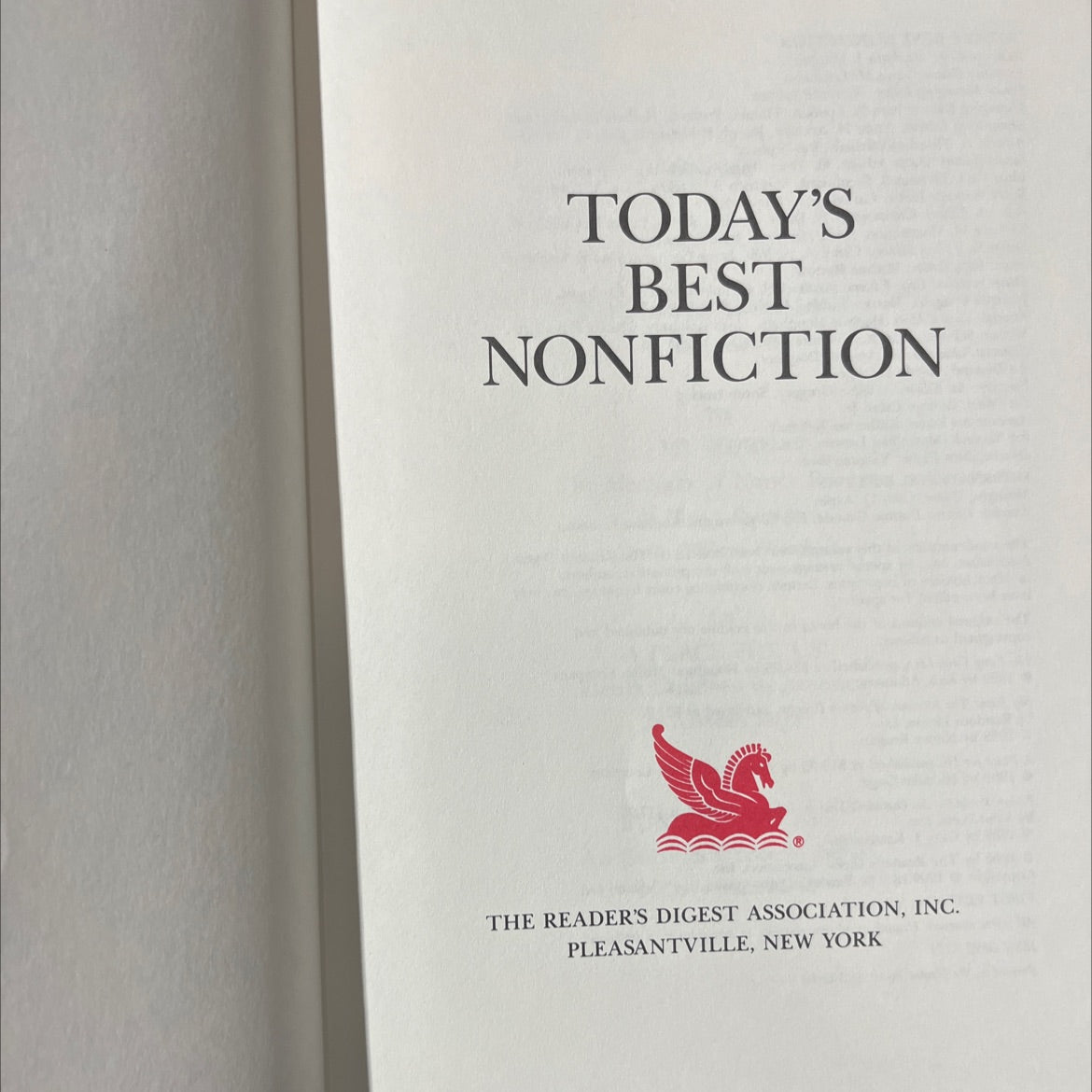 today's best nonfiction book, by various, 1990 Hardcover image 2