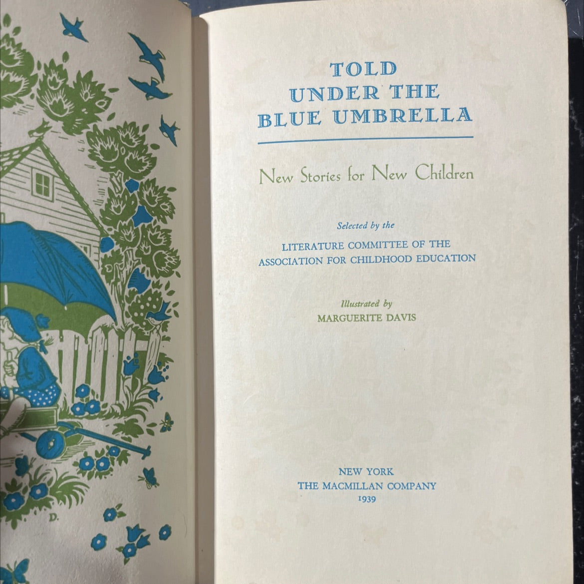 told under the blue umbrella new stories for new children book, by literature committee of the association for image 2
