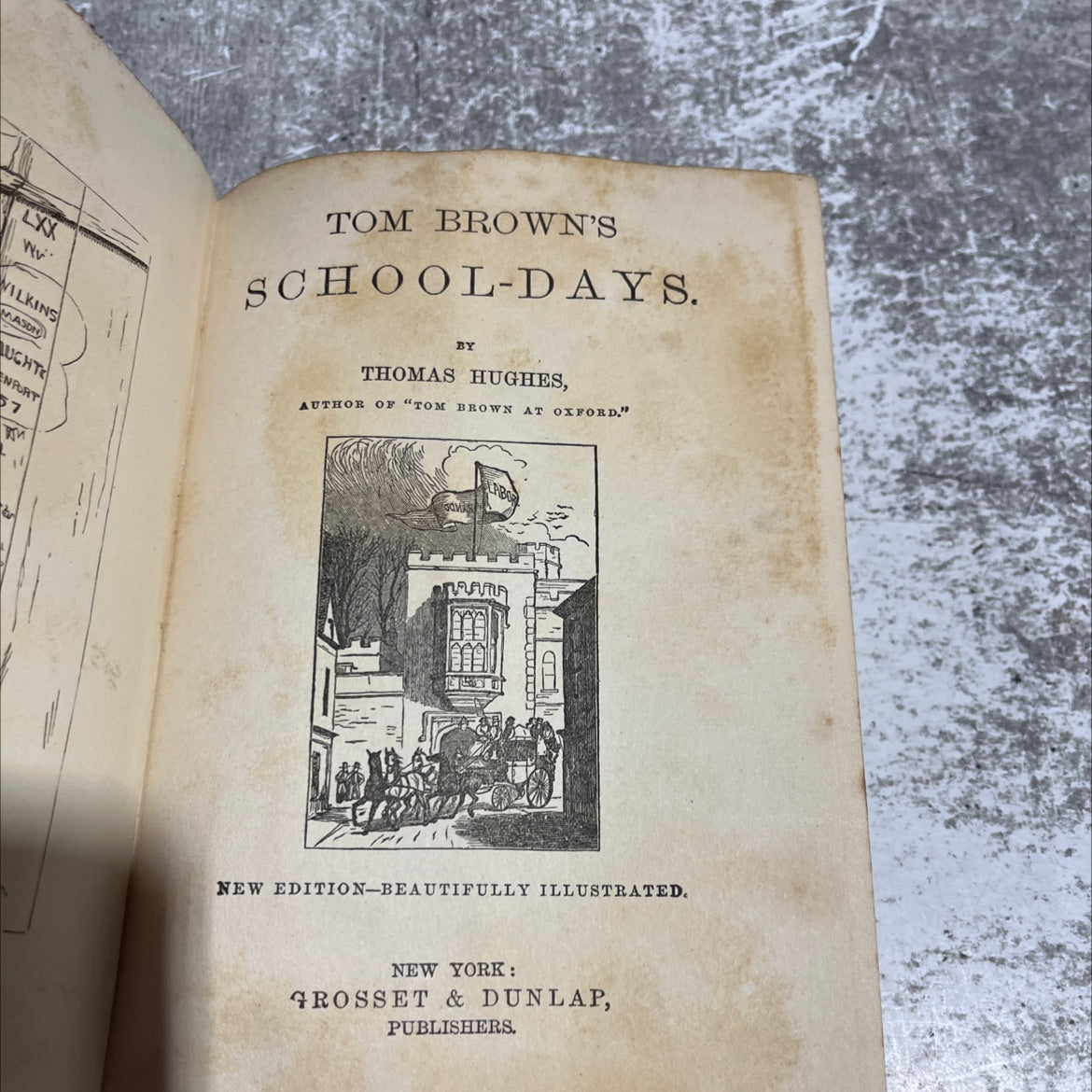 tom brown's school-days book, by thomas hughes, 1957 Hardcover image 2