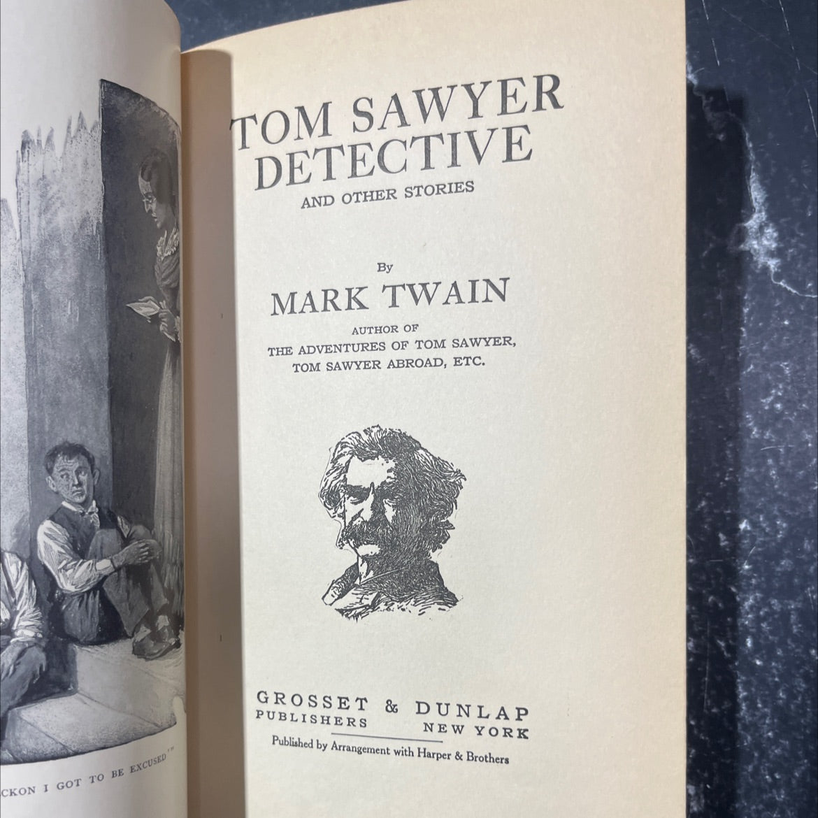 tom sawyer detective and other stories book, by mark twain, 1924 Hardcover image 2