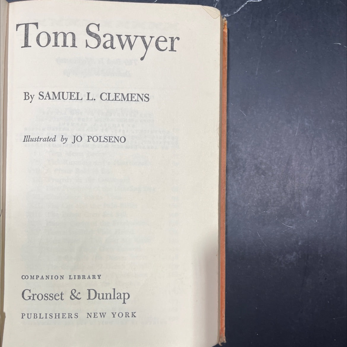 tom sawyer book, by samuel l. clemens, 1963 Hardcover image 2