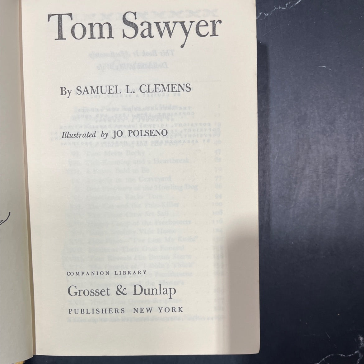 tom sawyer book, by samuel l. clemens, 1963 Hardcover image 2