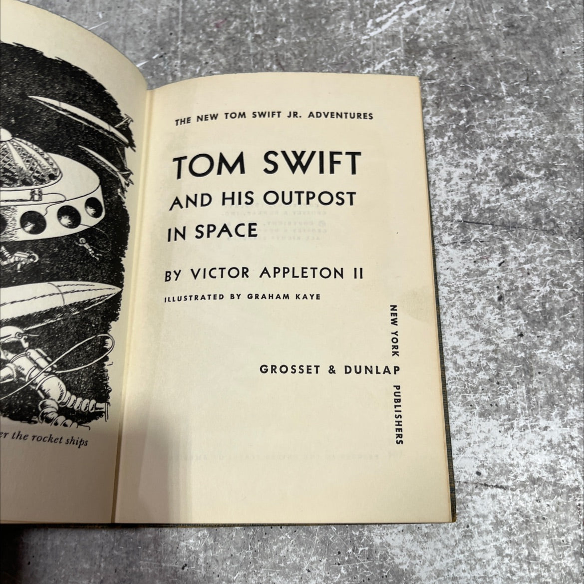 tom swift and his outpost in space book, by victor appleton ii, 1955 Hardcover image 2