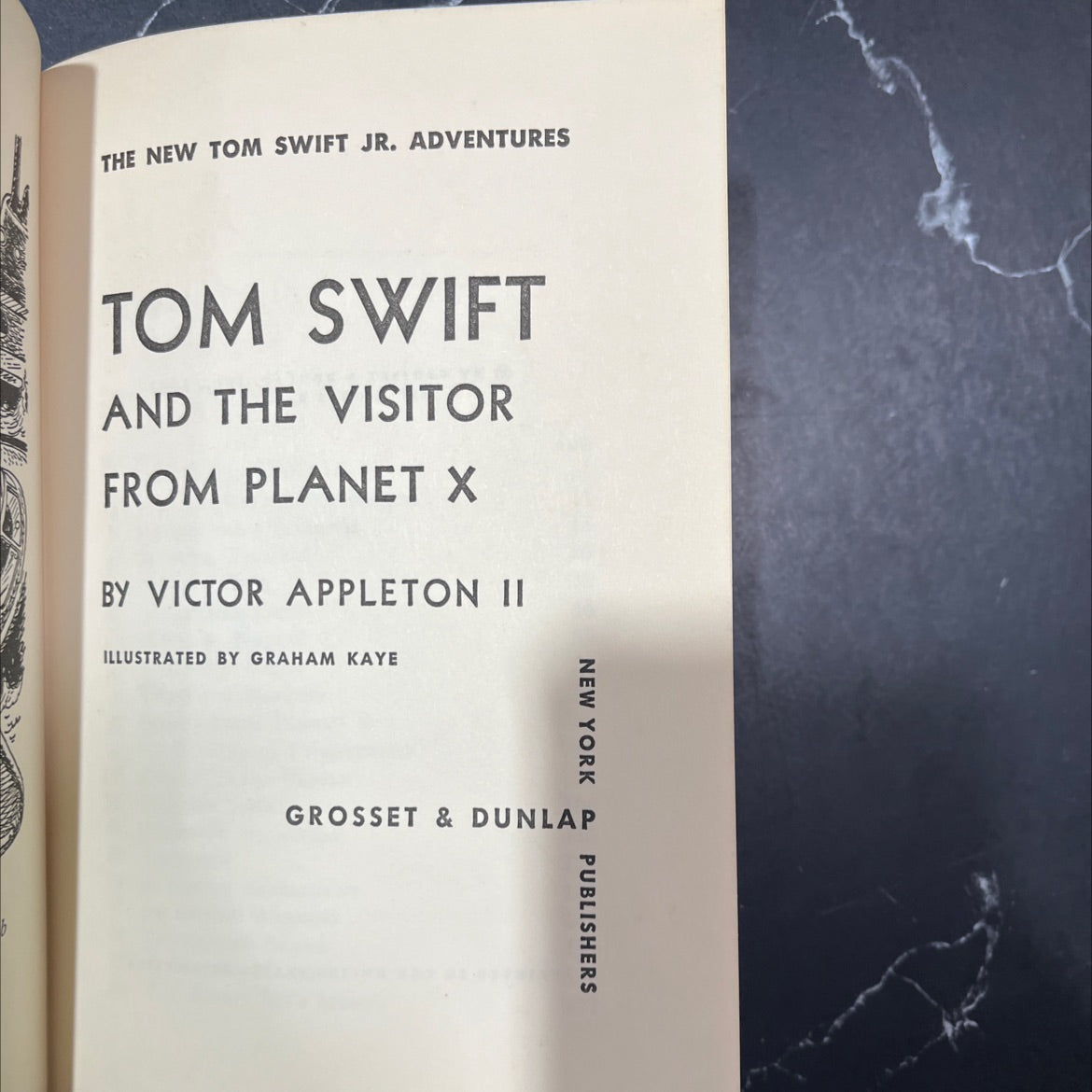 tom swift and the visitor from planet x book, by victor appleton ii, 1961 Hardcover image 2