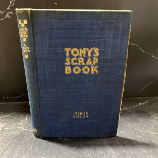 tony's scrap book 1938-39 edition book, by anthony wons, 1938 Hardcover image 1