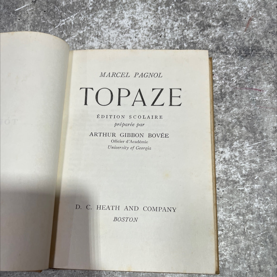 topaze book, by marcel pagnol, 1936 Hardcover image 2