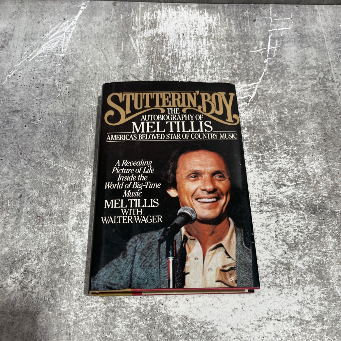 tote a stutterin' boy book, by Mel Tillis, 1989 Hardcover image 1