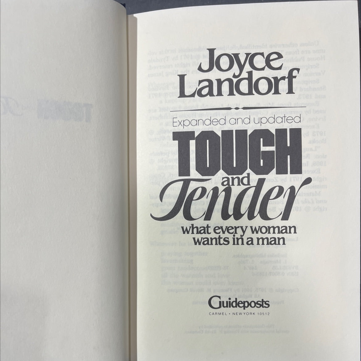 tough & tender book, by Joyce Landorf, 1981 Hardcover image 2