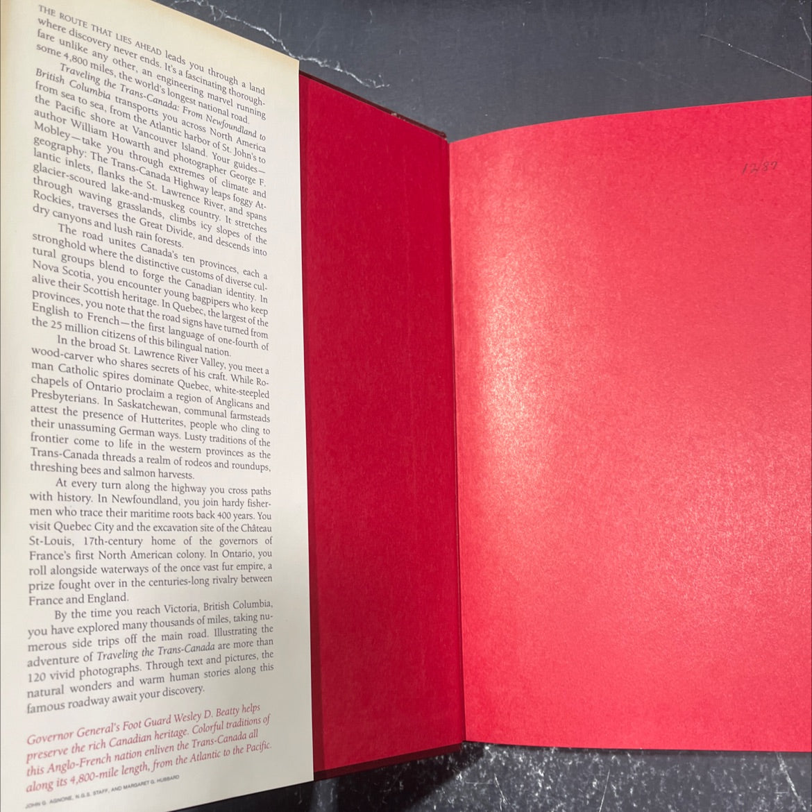 trans-canada highway traveling book, by william howarth, 1987 Hardcover image 4