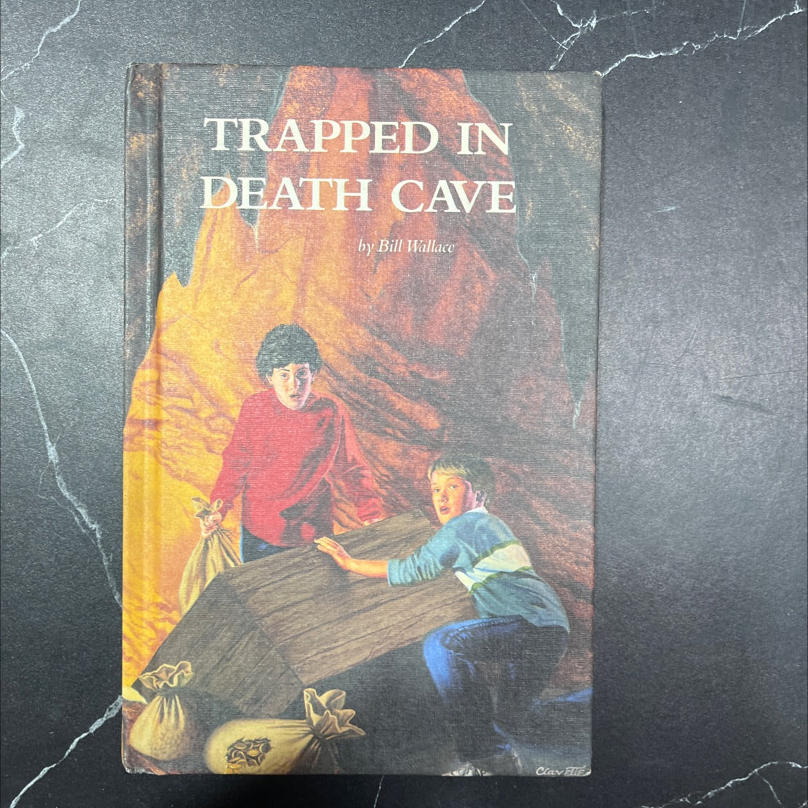 trapped in death cave book, by Bill Wallace, 1984 Hardcover image 1