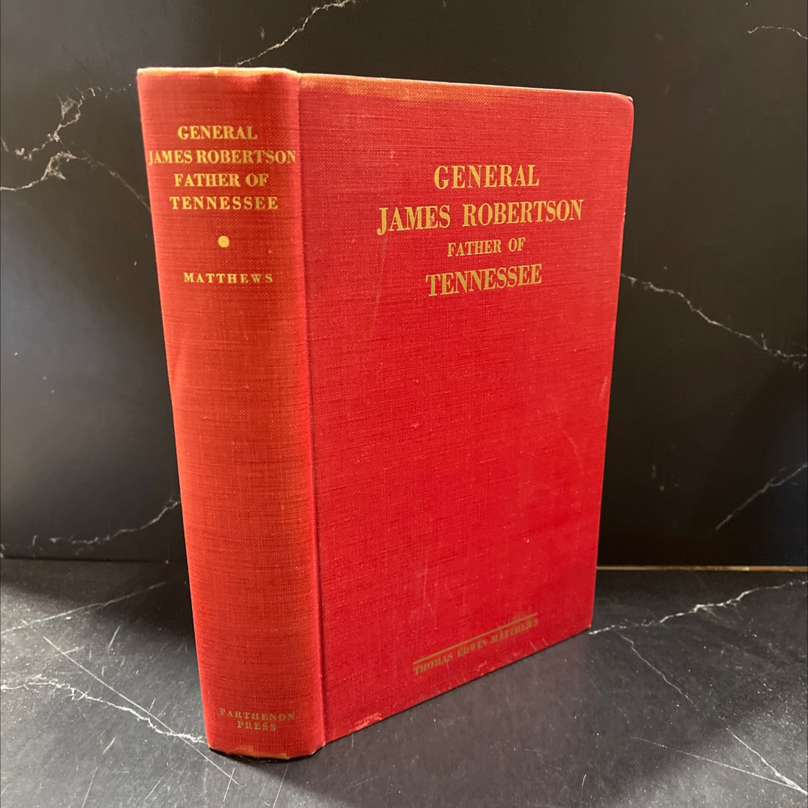 SIGNED traveler's rest. general robertson's residence book, by thomas edwin matthews, 1934 Hardcover, First Edition, image 1