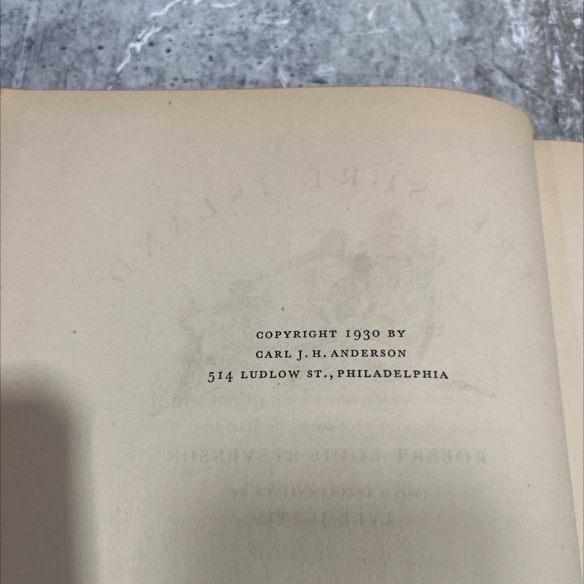 treasure island book, by robert louis stevenson, 1930 Hardcover image 3