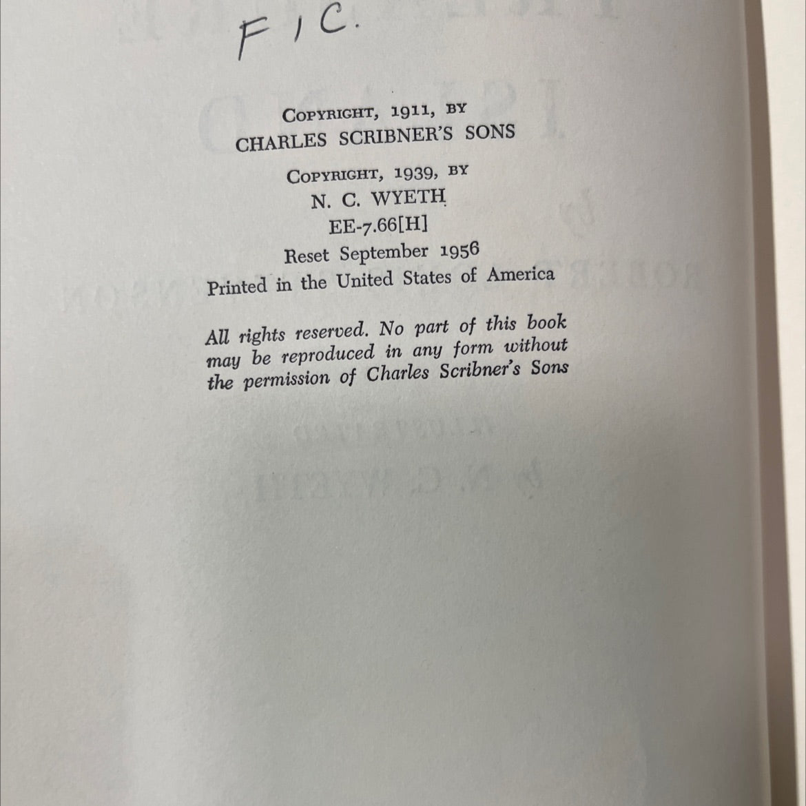 treasure island book, by robert louis stevenson, 1939 Hardcover image 3