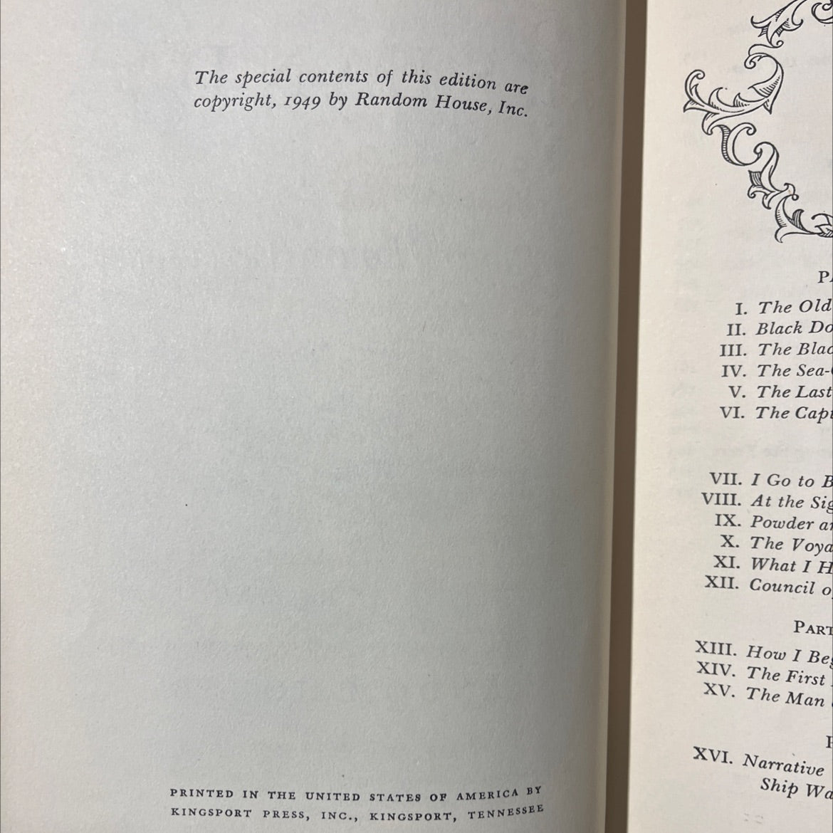 treasure island book, by robert louis stevenson, 1949 Hardcover image 3