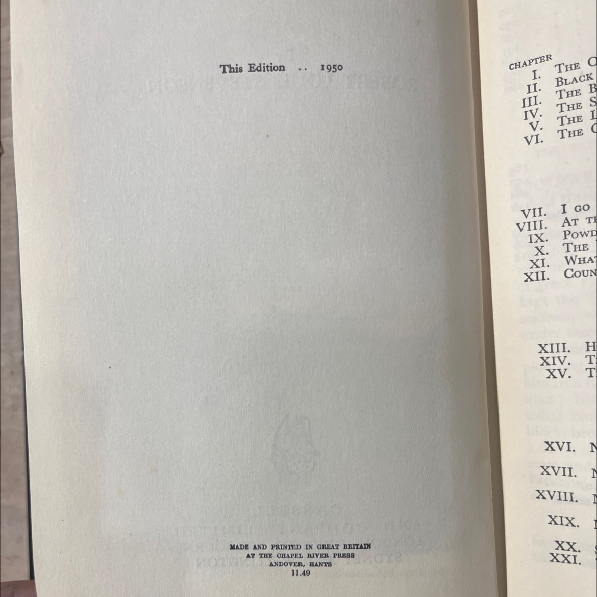 treasure island book, by robert louis stevenson, 1950 Hardcover image 3