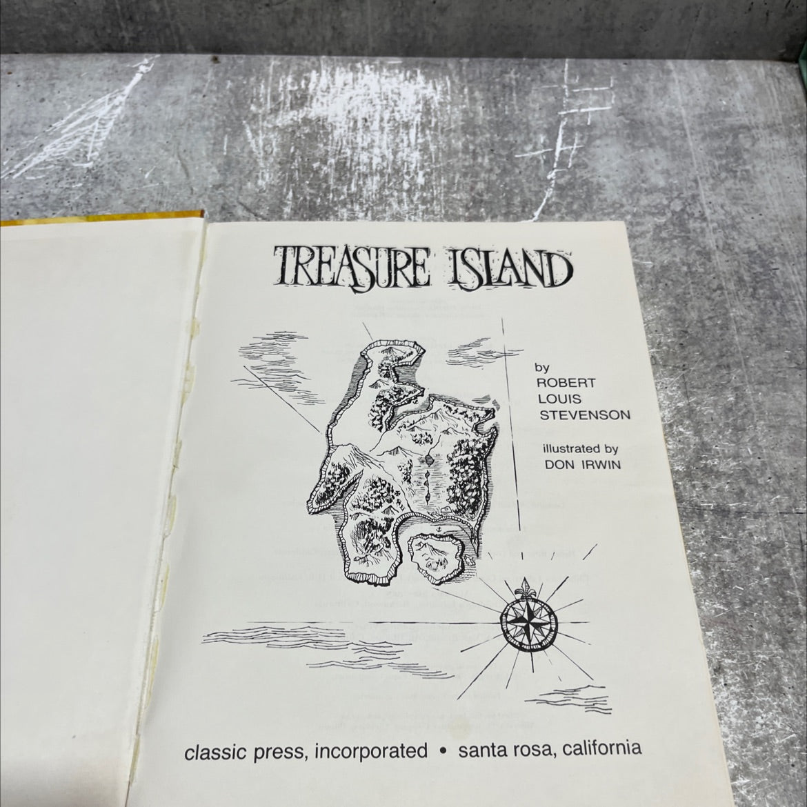 treasure island book, by robert louis stevenson, 1968 Hardcover image 2