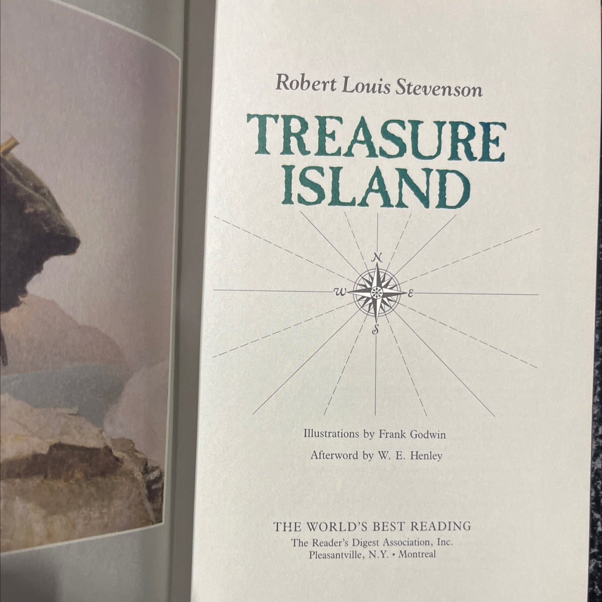treasure island book, by Robert Louis Stevenson, 1987 Hardcover image 2